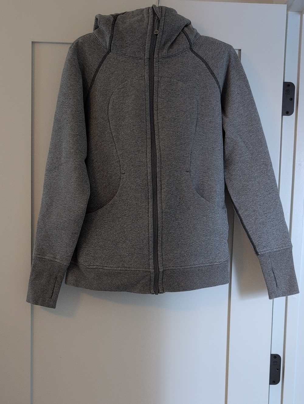 lululemon Women's Grey Full-Zip Hoodie